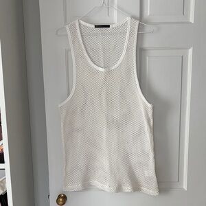 STAMPD White Mesh Tank Top XL